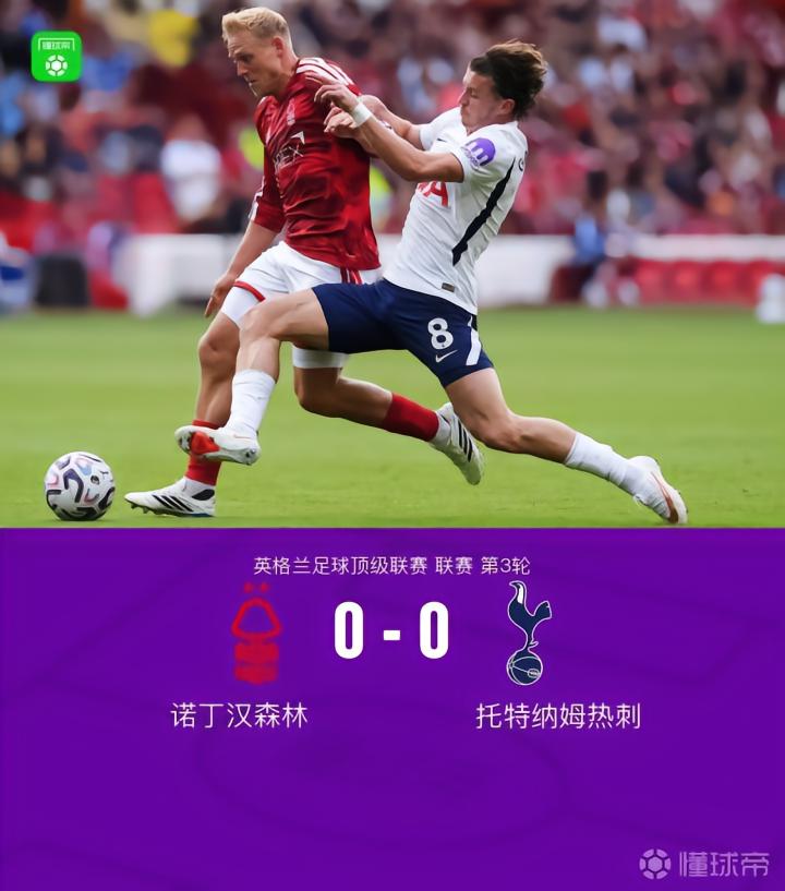 热刺0-0森林,马尔穆什与怀特错失良机,威廉姆斯进球被判无效